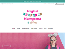 Tablet Screenshot of magicalmonograms.com